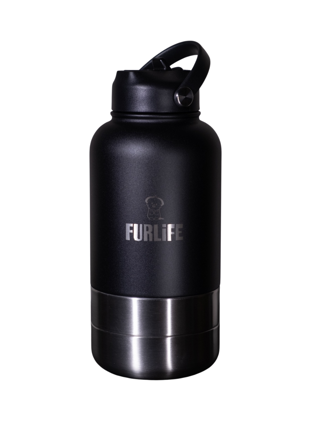 FurLife Portable Pet Water Bottle with Detachable Bowls