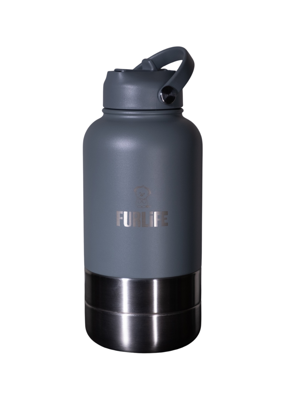 FurLife Portable Pet Water Bottle with Detachable Bowls