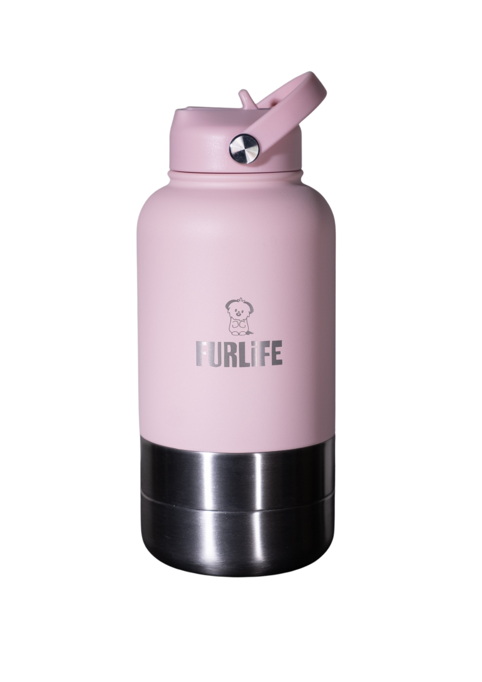 FurLife Portable Pet Water Bottle with Detachable Bowls
