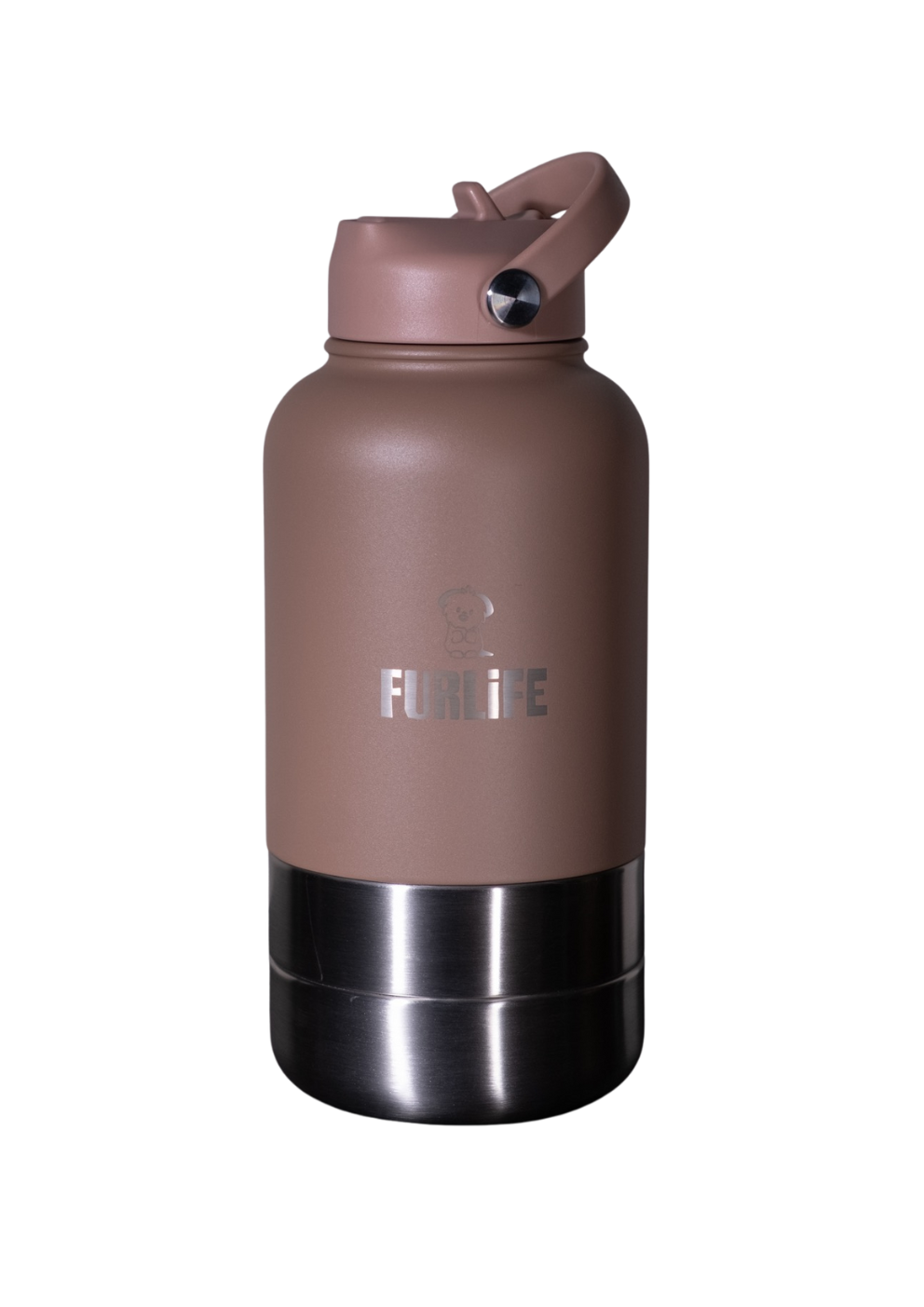 FurLife Portable Pet Water Bottle with Detachable Bowls