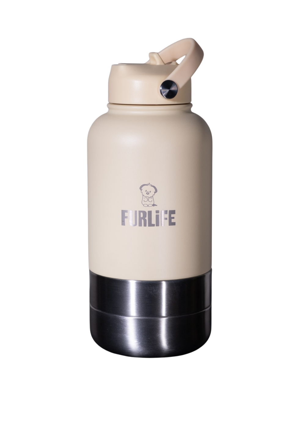 FurLife Portable Pet Water Bottle with Detachable Bowls